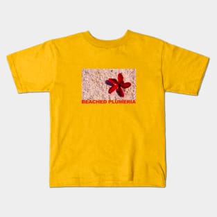 Beached Plumeria Kids T-Shirt